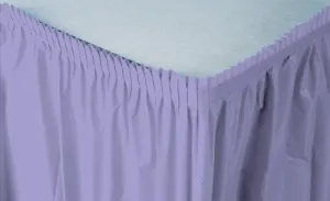 14' X 29" Lavender Plastic Table Skirts