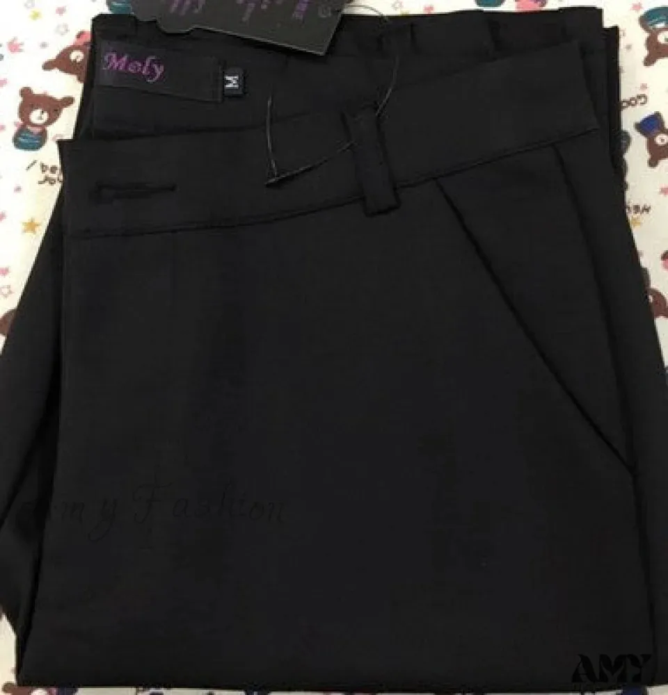 Amy Fashion - Slim Straight All Match Casual Capris Pants