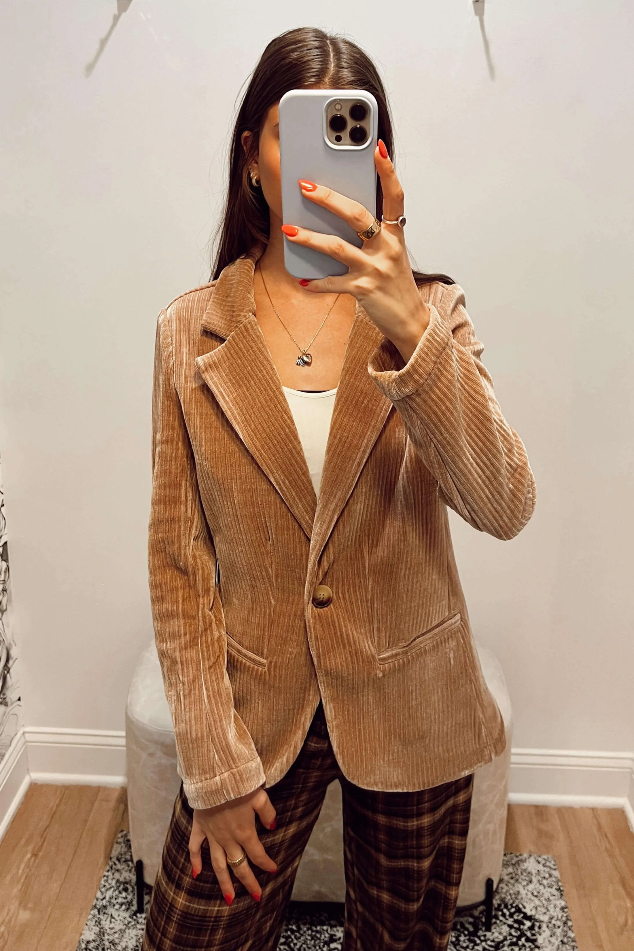 Another Love Aalyiah Corduroy Blazer