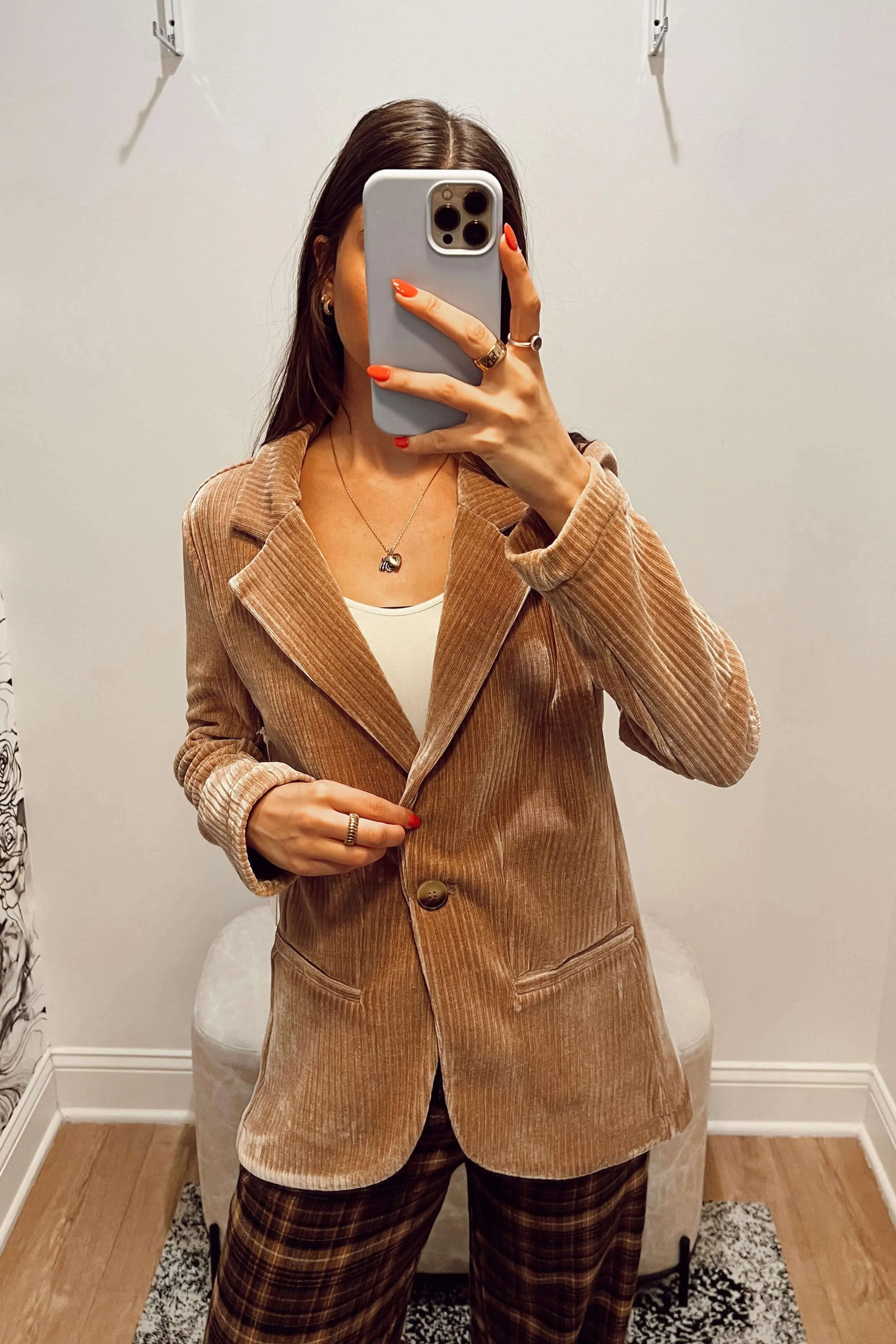 Another Love Aalyiah Corduroy Blazer