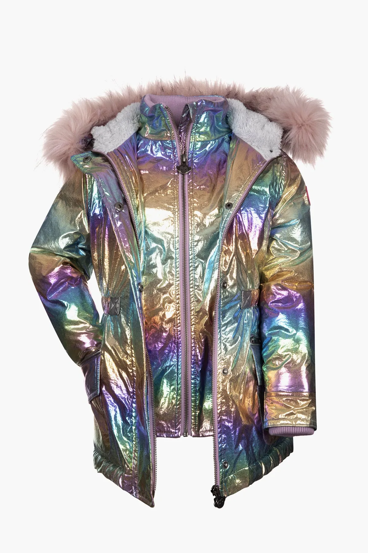 Appaman Rainbow Ombre Middie Puffer Girls Coat (Size 3 left)