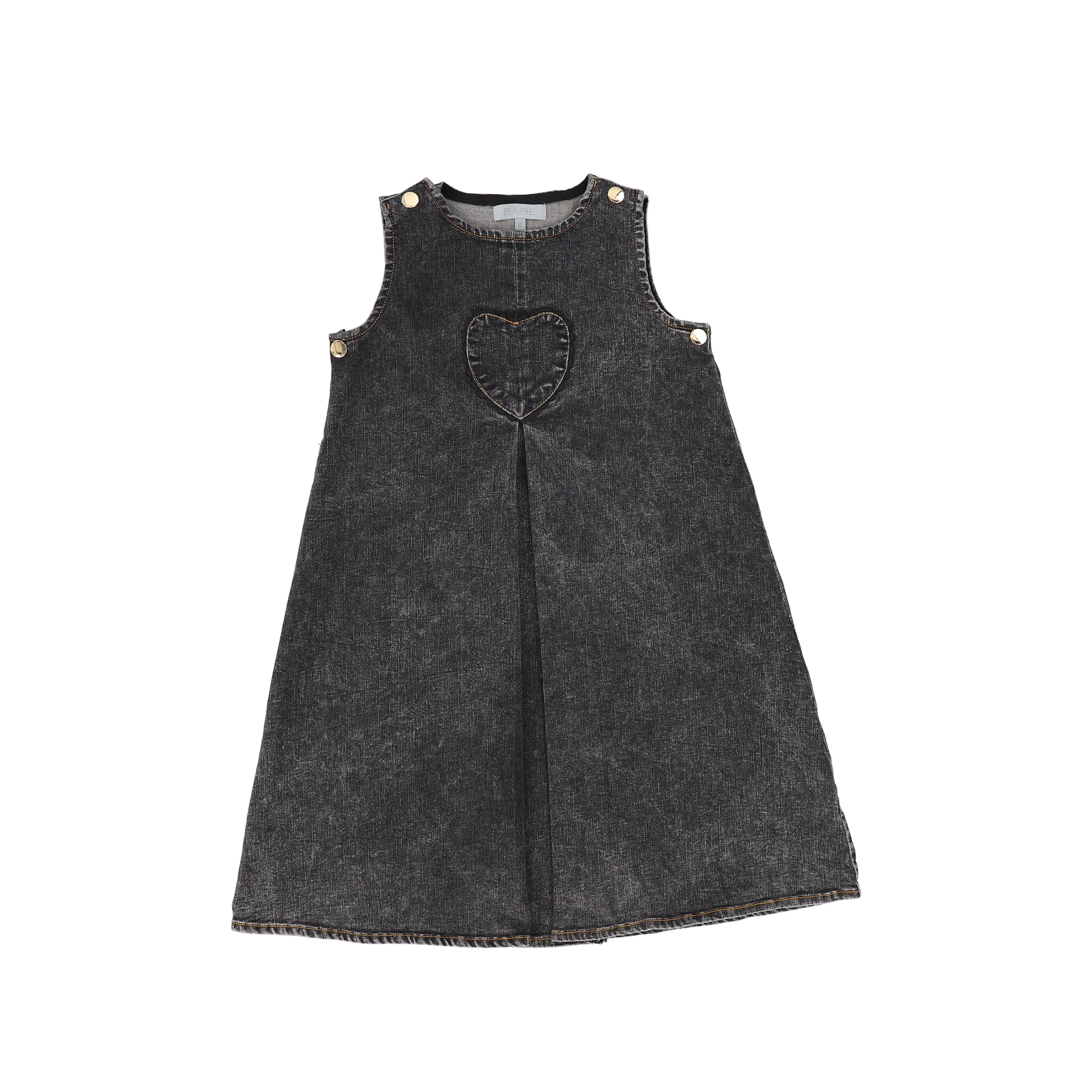 BACE COLLECTION BLACK DENIM FRONT PLEAT JUMPER