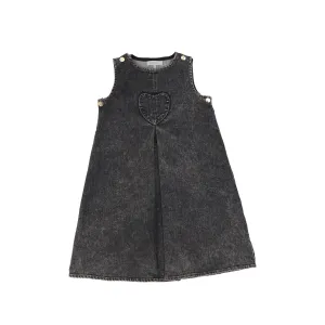 BACE COLLECTION BLACK DENIM FRONT PLEAT JUMPER