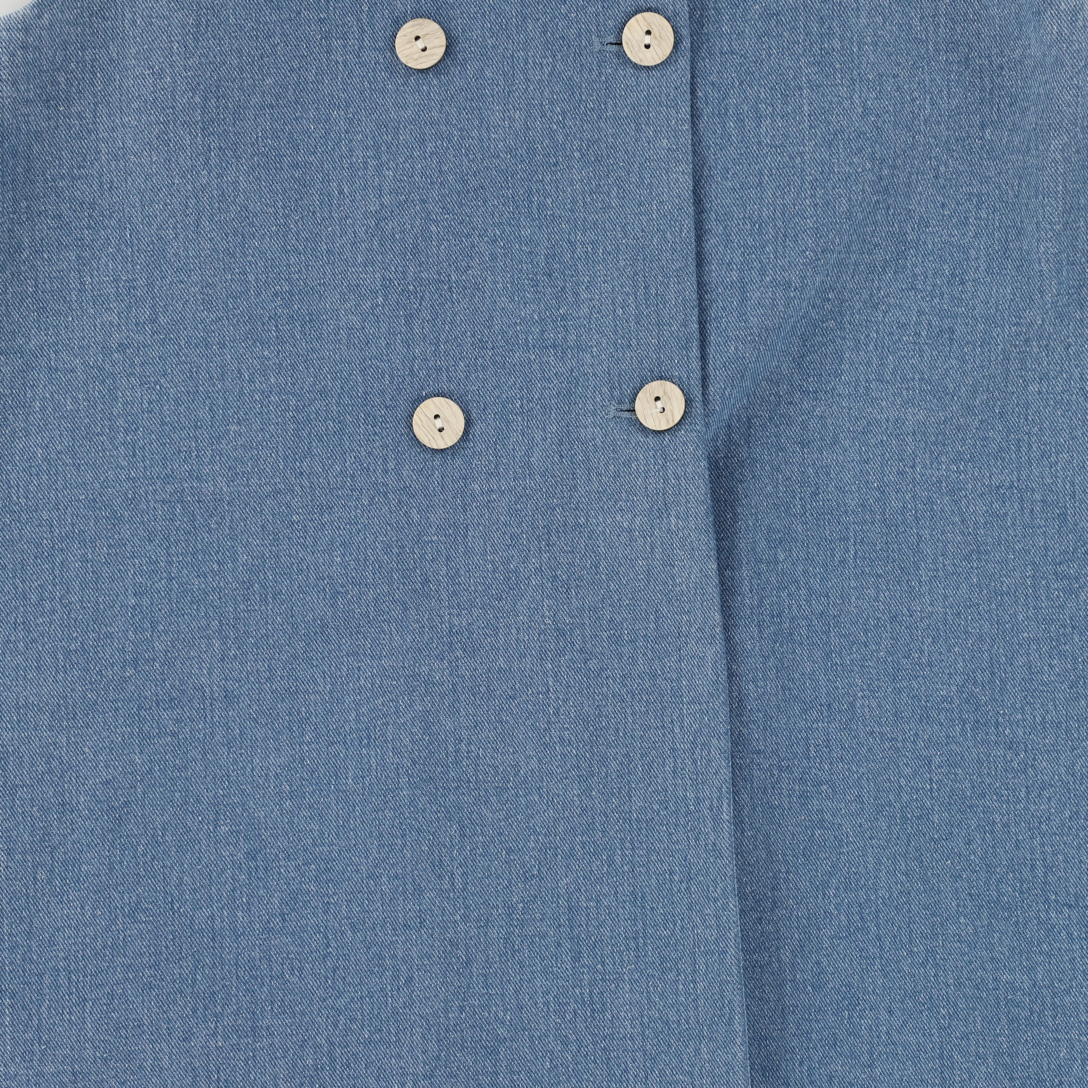 BAMBOO BLUE DENIM BUTTON DETAIL JUMPER [FINAL SALE]