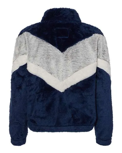 Boxercraft Women's Chevron Fuzzy Fleece Pullover