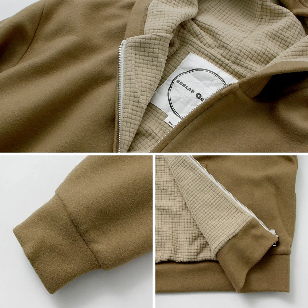 BURLAP OUTFITTER / Grid Fleece Lined Zip Hoodie