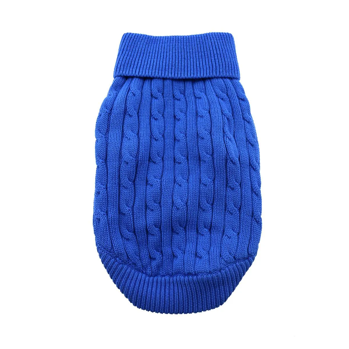 Combed Cotton Cable Knit Hypoallergenic Dog Sweaters