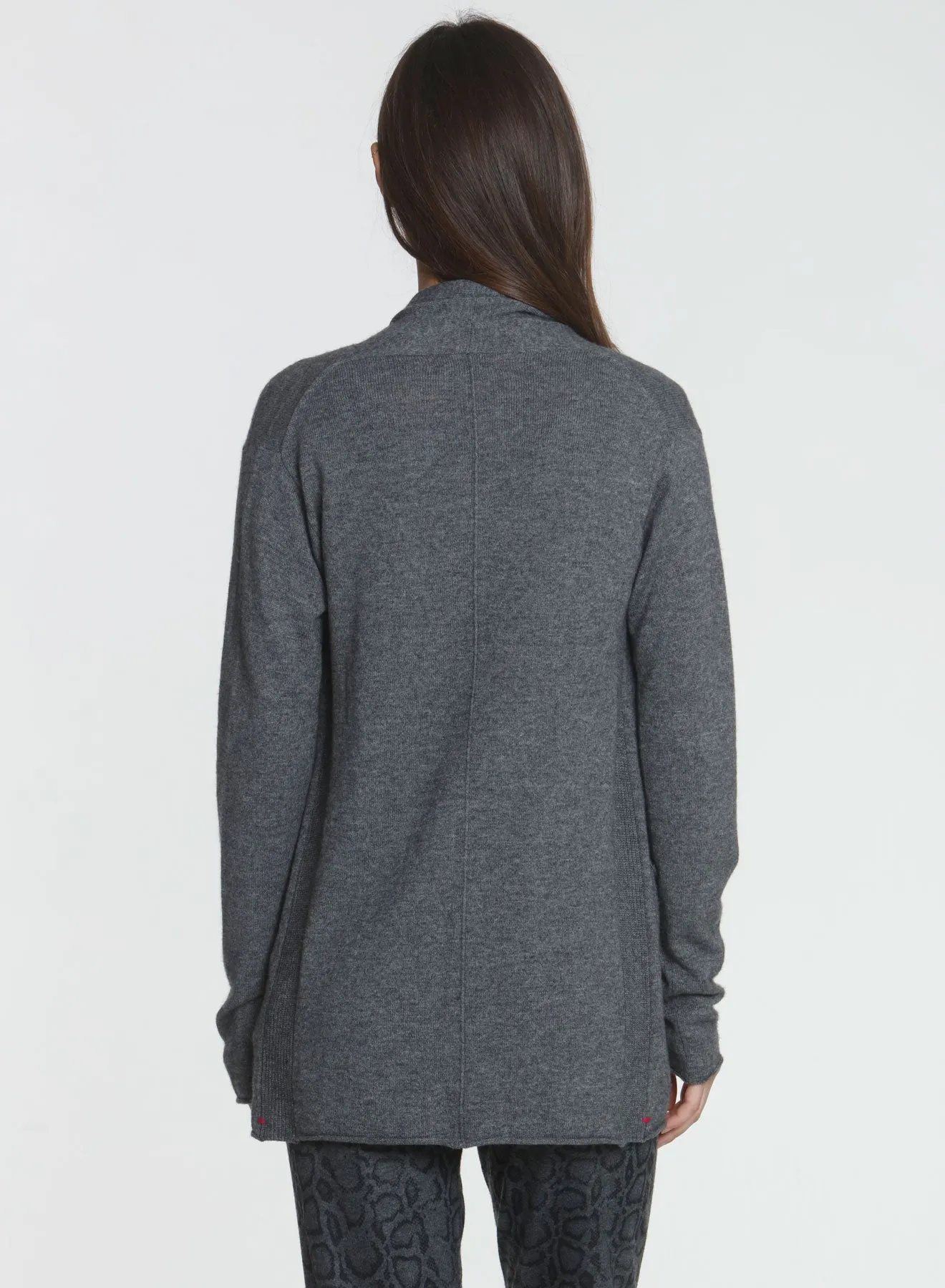 Core Pocket Cardigan - Charcoal