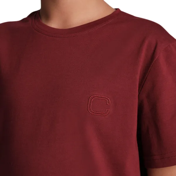 Easy Breezy Tee-Maroon