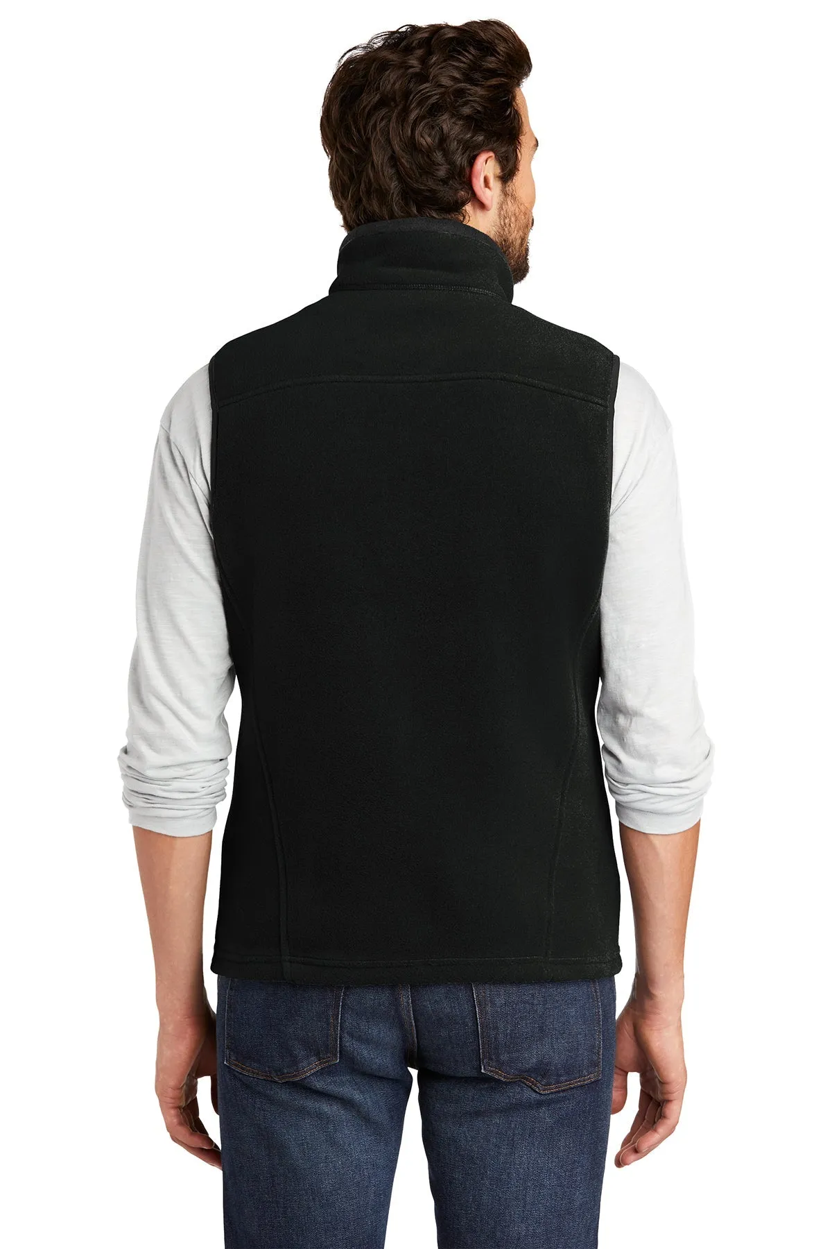 Eddie Bauer Branded Fleece Vest, Black [GuidePoint Security]