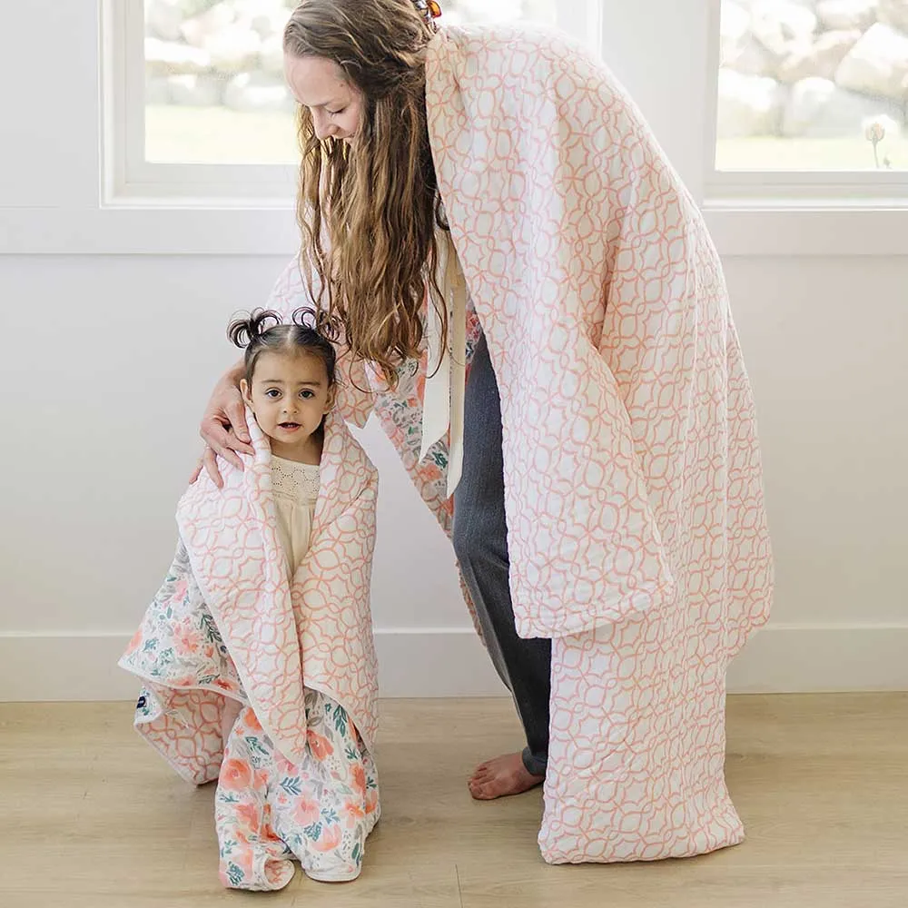 Floret   Trellis Classic Muslin Super Snuggle Blanket