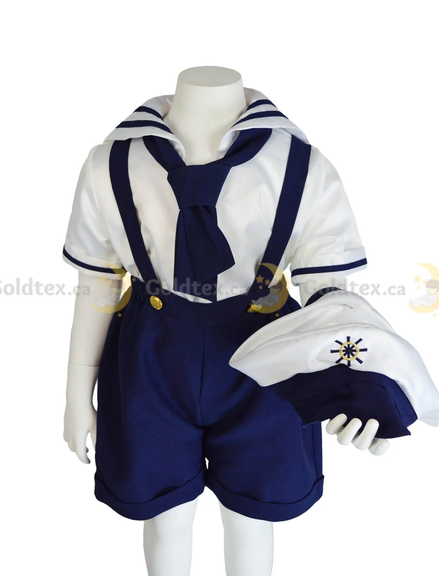 Formal Kids Wear 4-piece Marine Suit Set - Style 8012