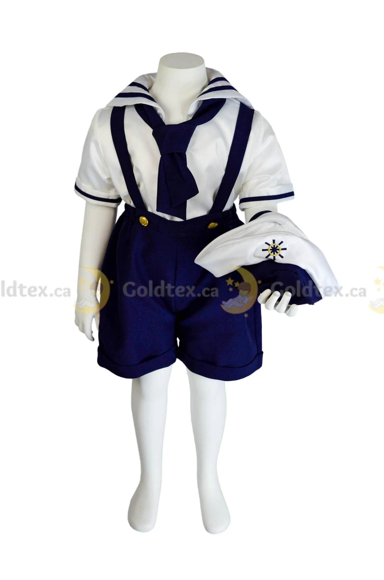 Formal Kids Wear 4-piece Marine Suit Set - Style 8012