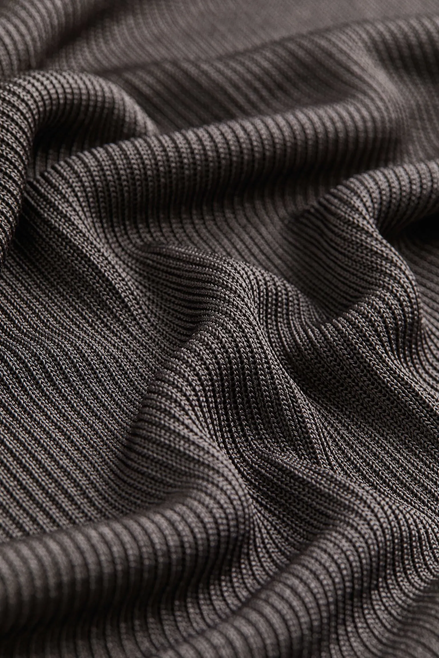 H&M Button-detail sweater, dark gray