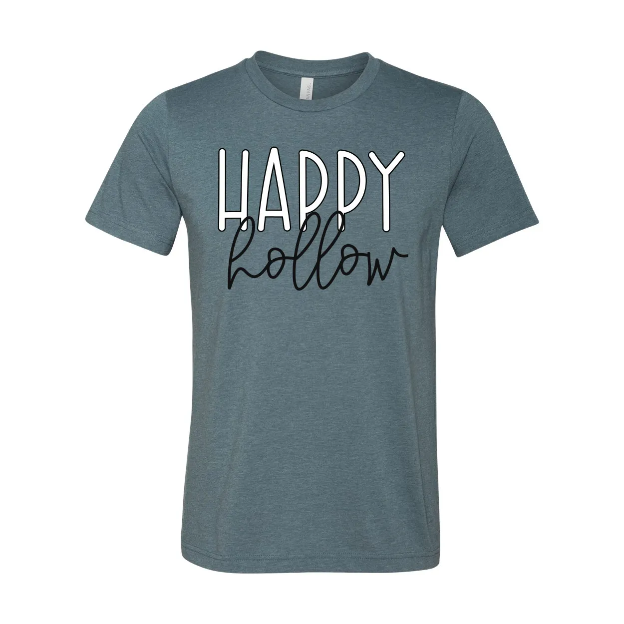 Happy Hollow Block Script Soft Tee