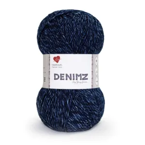 Heartbeats z 100% Acrylic is a Super Seller, with Jeans Like Effect and Texture of a Soft Knitting Yarn. Pack of 2 Balls - 100gm Each. Shade no - DNM1