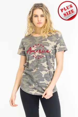 Home of the Brave Camo soft club T-shirt