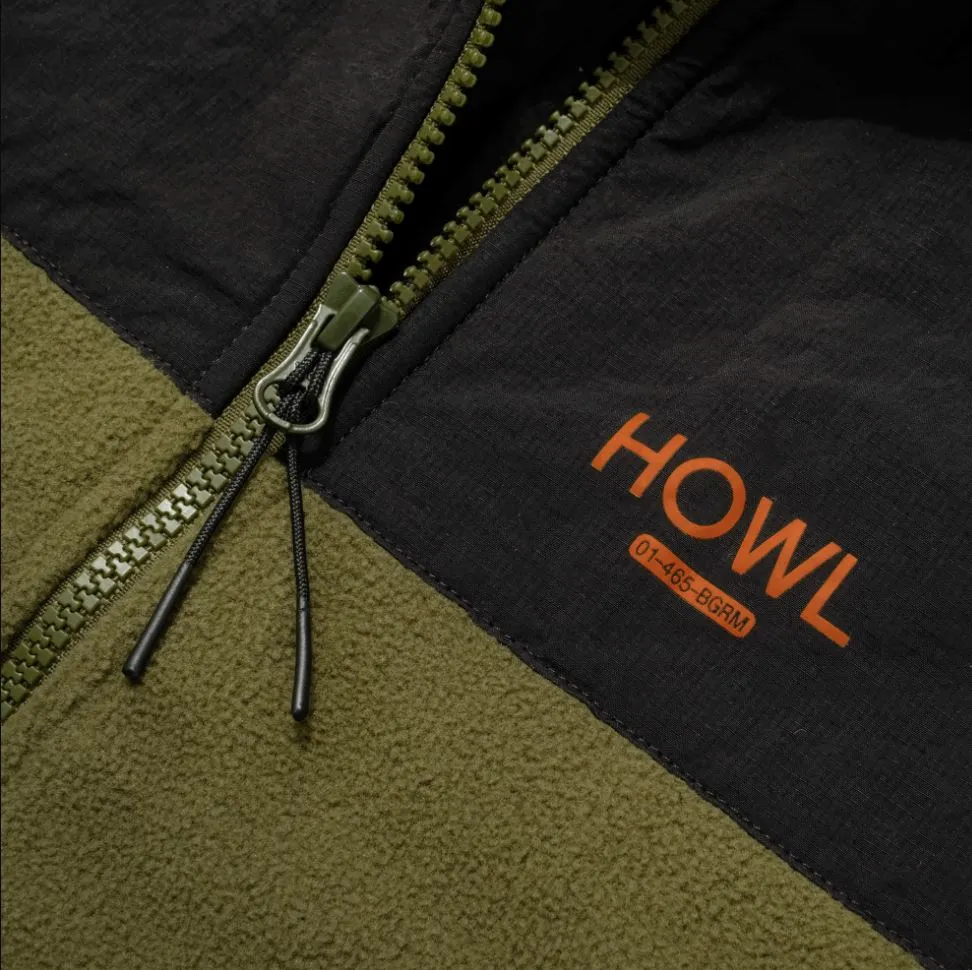 Howl Zip Polar Fleece - Army