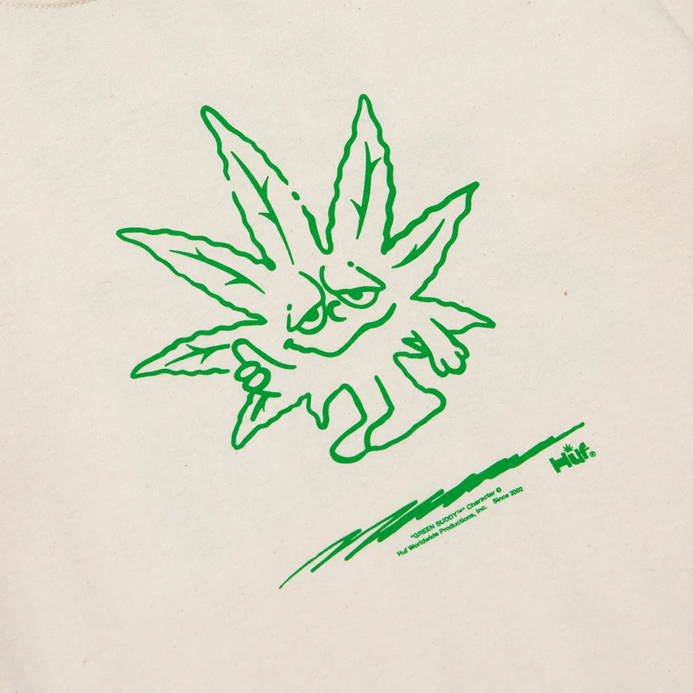 HUF EASY GREEN T-SHIRT  // NATURAL