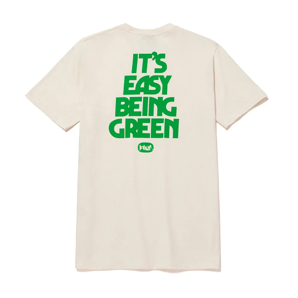 HUF EASY GREEN T-SHIRT  // NATURAL