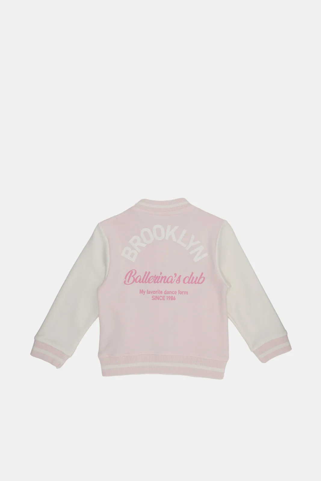 Infant Girls Pink Embellished Jacket