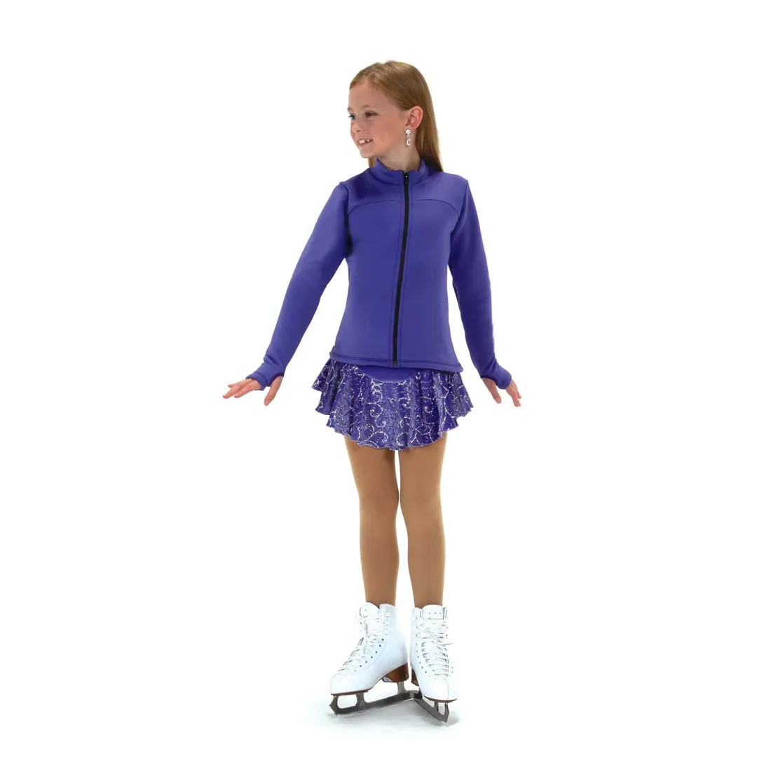 Jerry's Girl's S222 Fleece Sparkle Seam Figure Skating Jacket