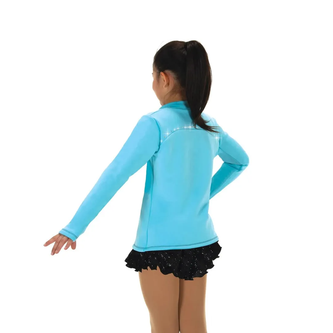 Jerry's Girl's S222 Fleece Sparkle Seam Figure Skating Jacket