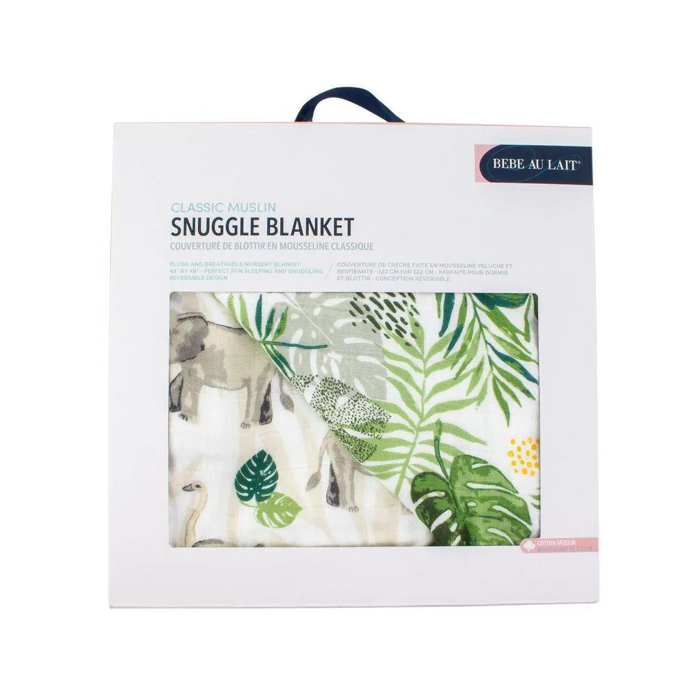 Jungle   Rainforest Premium Cotton Snuggle Blanket