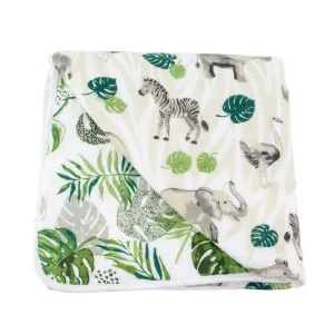 Jungle   Rainforest Premium Cotton Snuggle Blanket