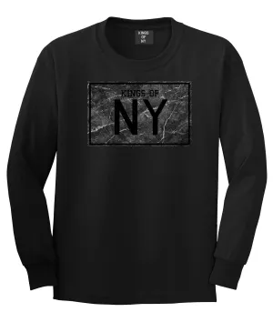 Kings Of NY Granite Print Long Sleeve T-Shirt