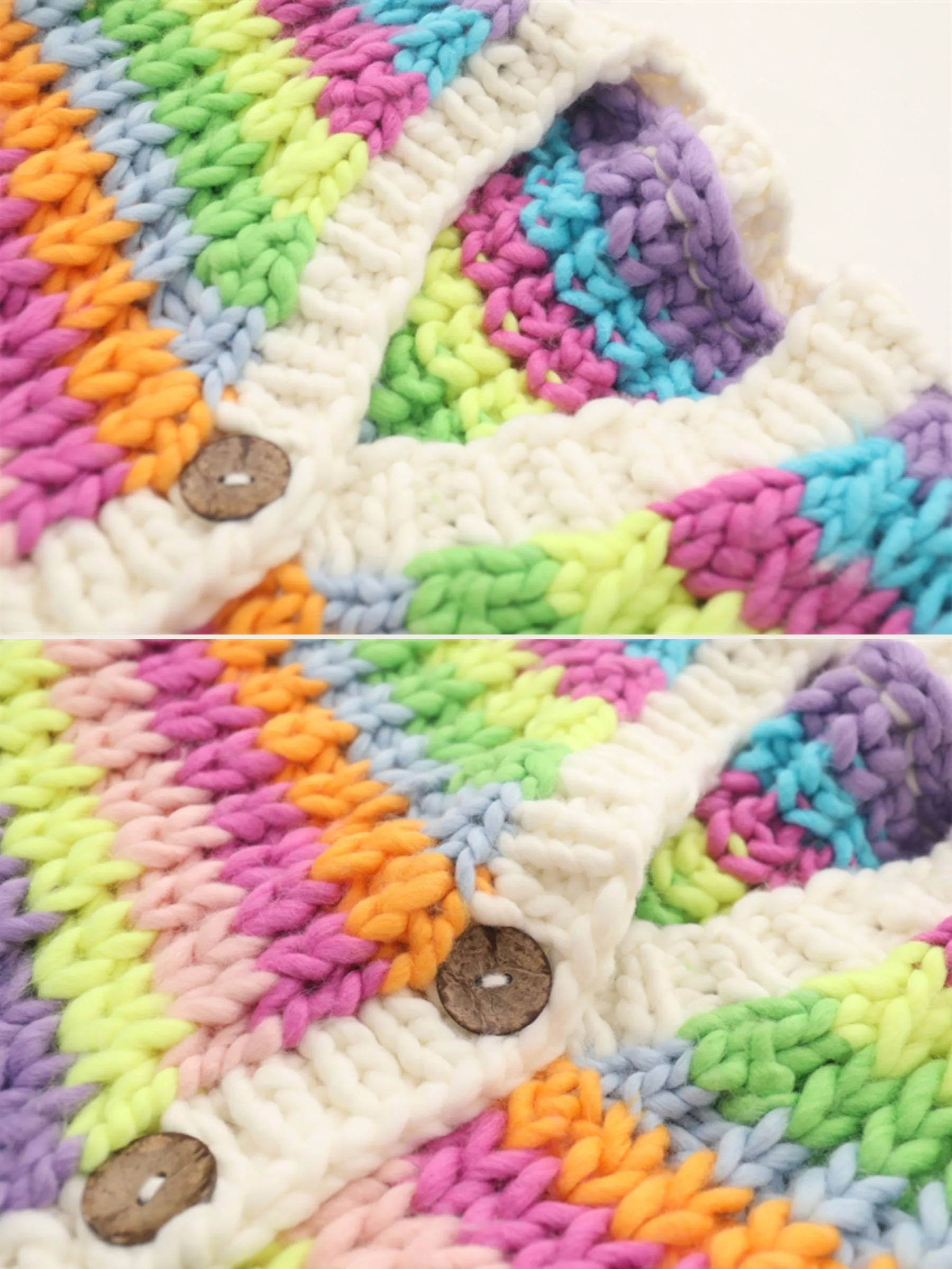 Liz Rainbow Knit Cardigan