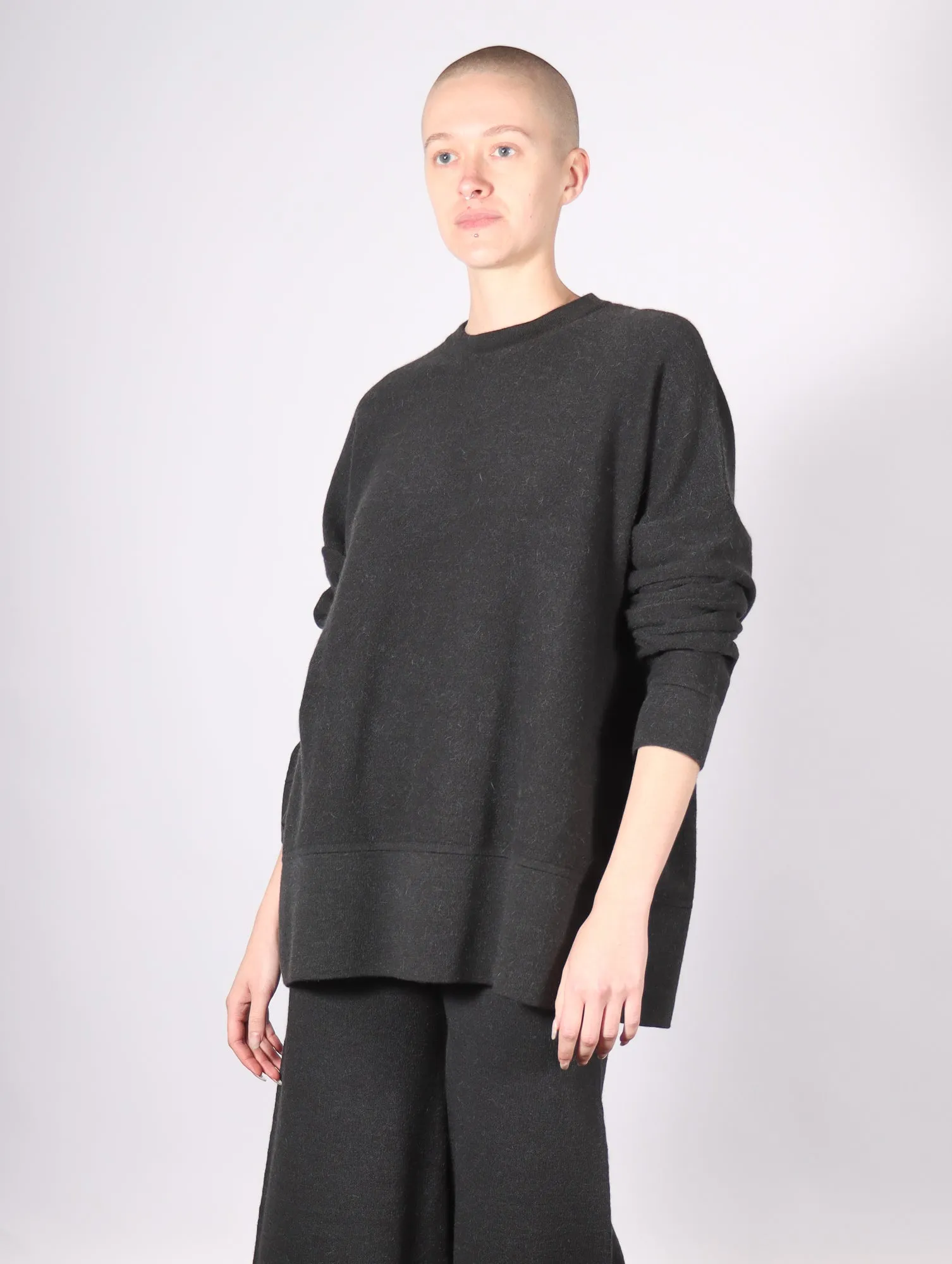 Oversize Crewneck in Ink by Lauren Manoogian