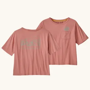 Patagonia Women's Lost and Found Organic Easy Cut Pocket Tee - Sunfade Pink