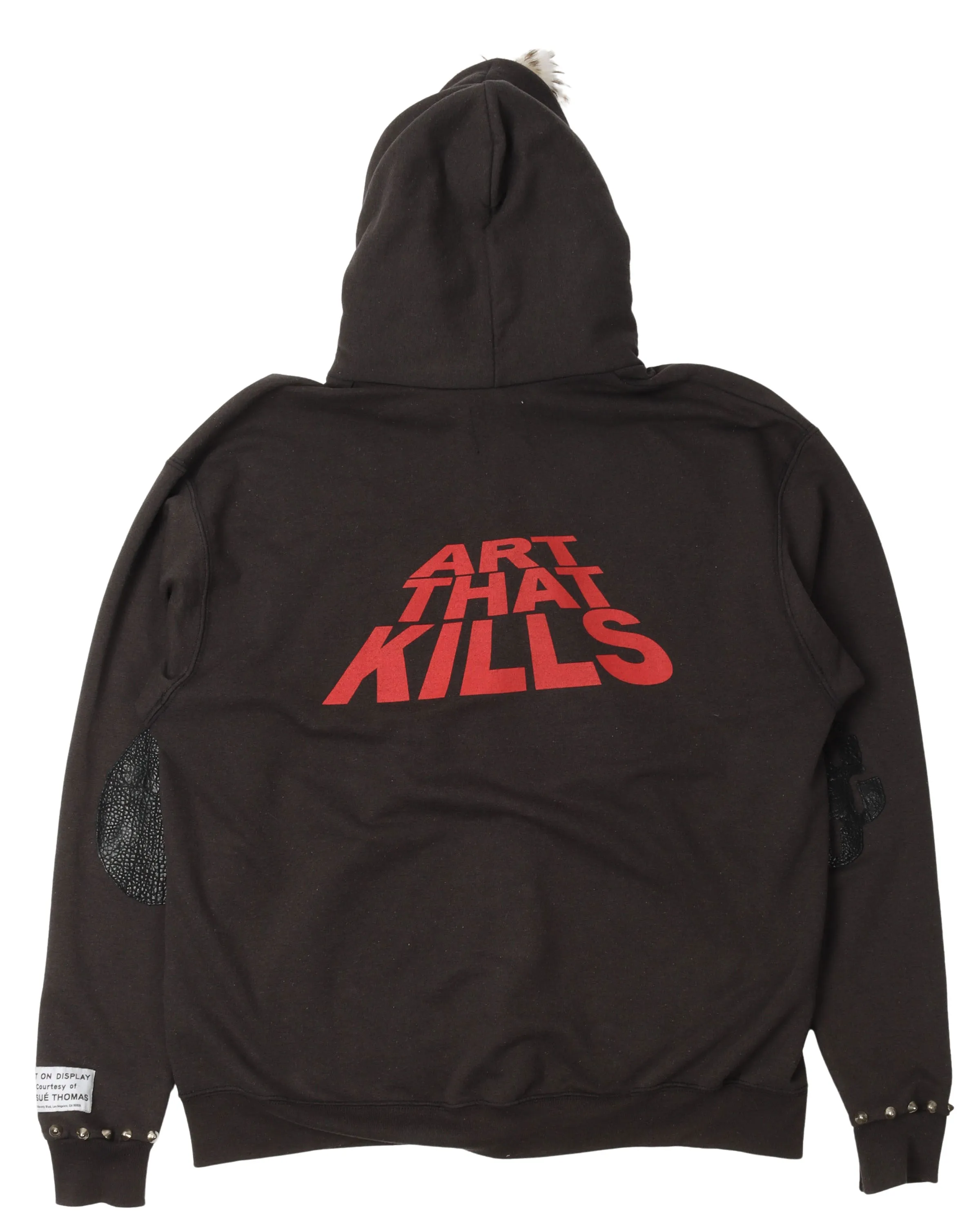 "Art That Kills" Fur Lined Zip Up Hoodie