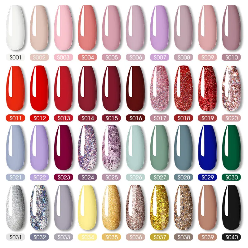 ROSALIND Mini Soak Off Top Coat&Base Coat 10PCS Set Bright For Nail Art Design LED/UV Lamp