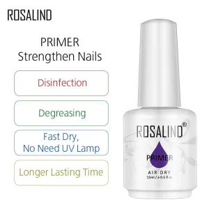 ROSALIND Nail Primer Gel Bright For Nail Art Design LED/UV Lamp