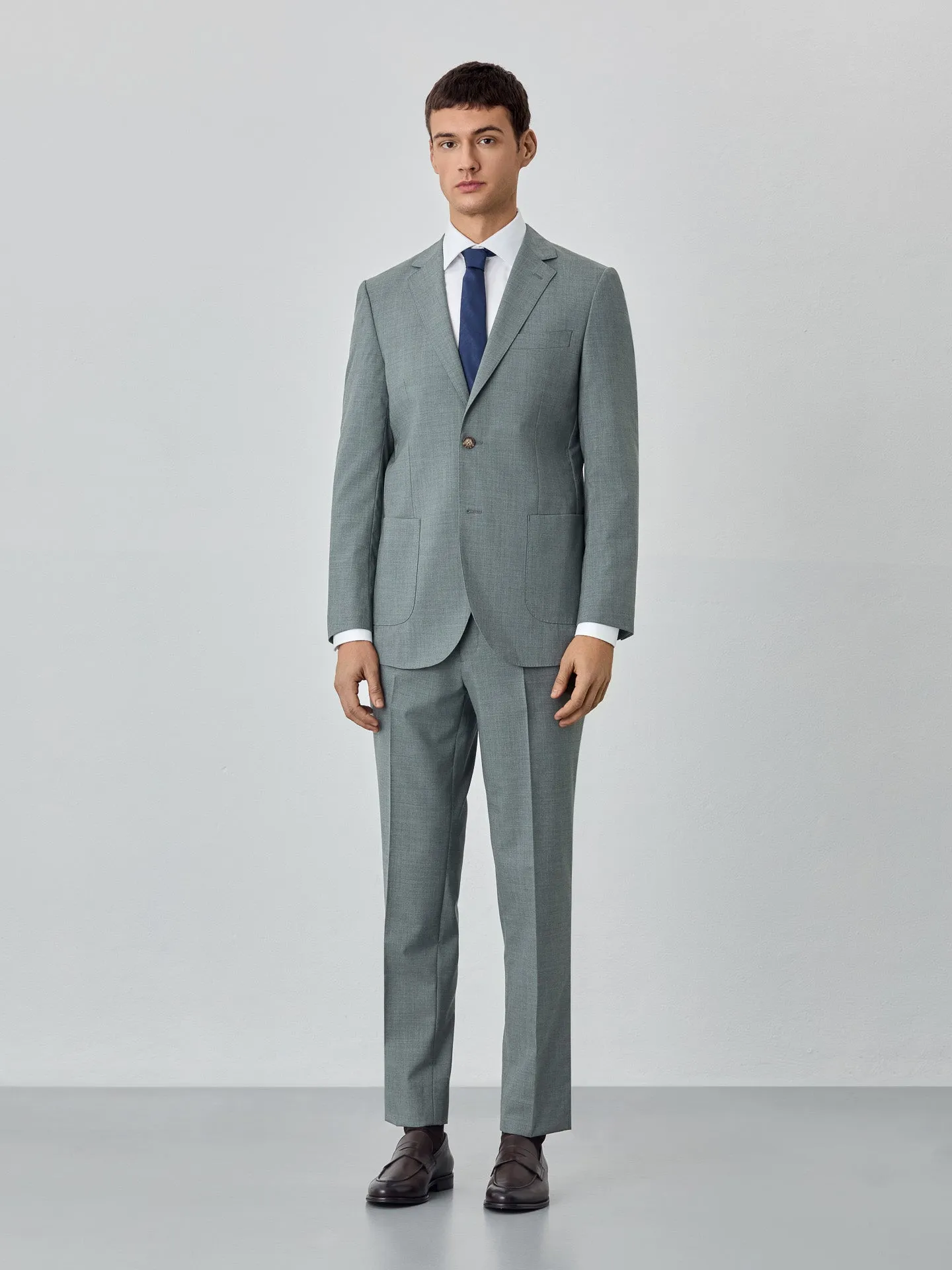 Slim fit Melange Business Suit