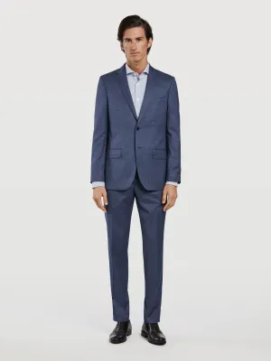 Slim fit nailhead business suit