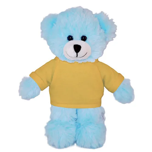 Soft Plush Blue Teddy Bear with Tee