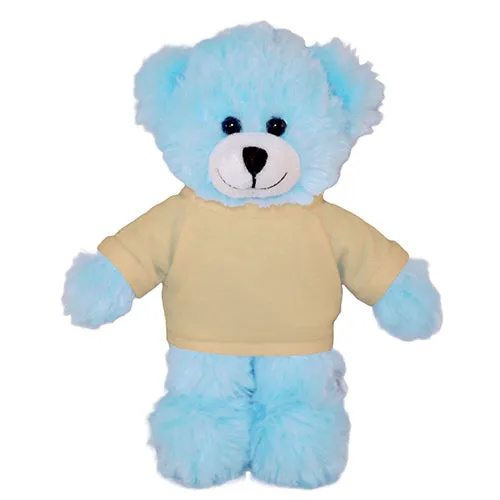 Soft Plush Blue Teddy Bear with Tee