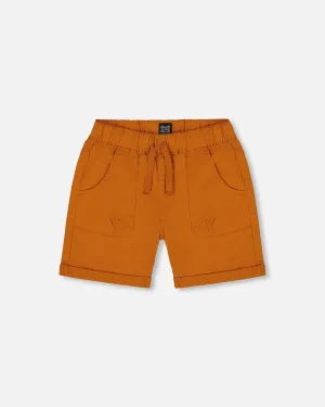 Stretch Twill Short Vibrant Orange