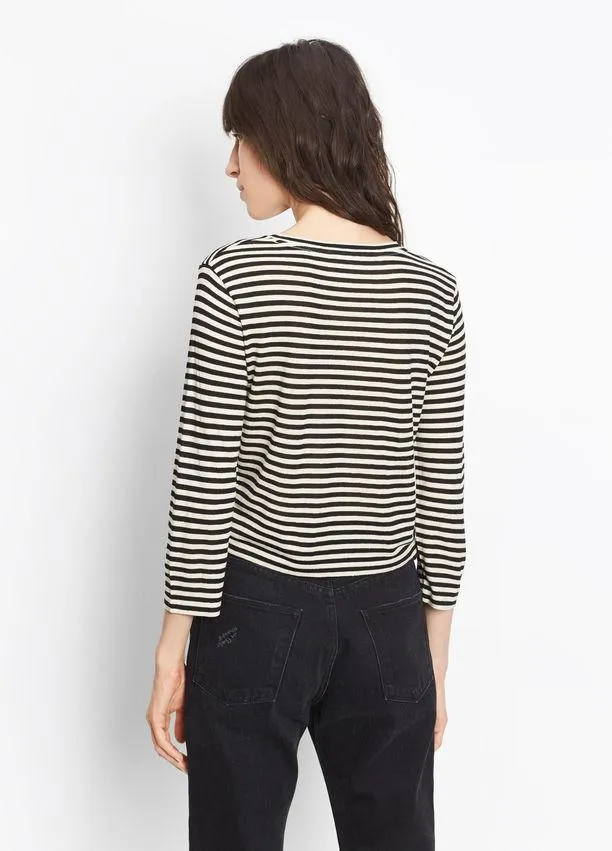 Vince - Midi Striped Cropped Tee